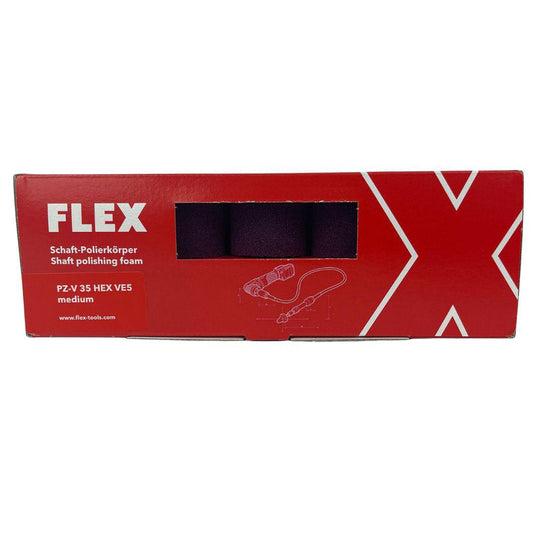 Esponja de pulido Flex PZ-V 35 HEX VE5 morada, paquete de 5
