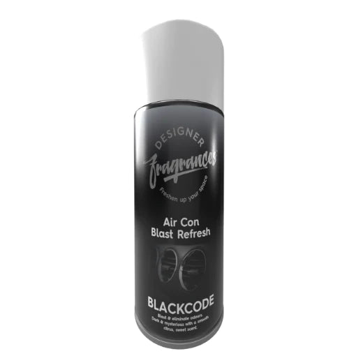 Fragancias de diseñador Air Con Blast Lata Refrescante – Código Negro (150 ml)
