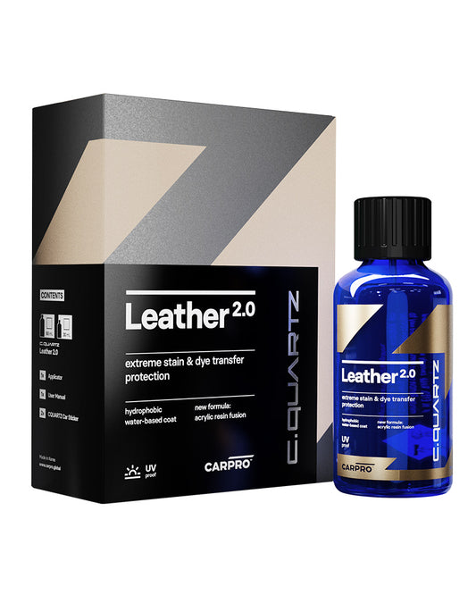 Kit CarPro CQUARTZ Leather 2.0 de 30 ml