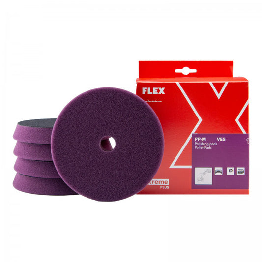 Flex PP-M 150 VE5 - Almohadilla mediana de 1 paso (150 mm, 6"), paquete de 5