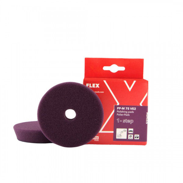 Flex PP-M 75 VE2 - Almohadilla mediana de 1 paso (75 mm, 3 pulgadas), paquete de 2 Flex PP-M 75 VE2 - Almohadilla mediana de 1 paso (75 mm, 3 pulgadas), paquete de 2