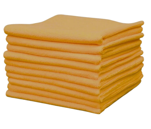 Paños de microfibra premium sin bordes ELEMENTS XPERT de 300 g/m² (naranja), paquete de 10