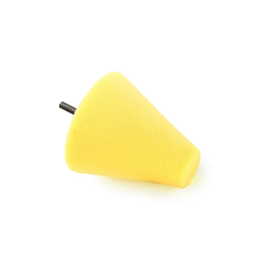 Cono de pulido de espuma ShineMate - Amarillo para corte pesado