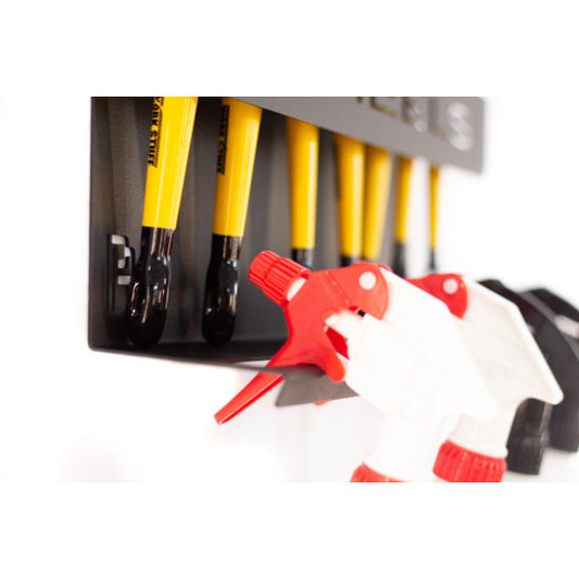 Poka Premium Equipment - Soporte para cepillos y botellas 40 cm (Ruedas)