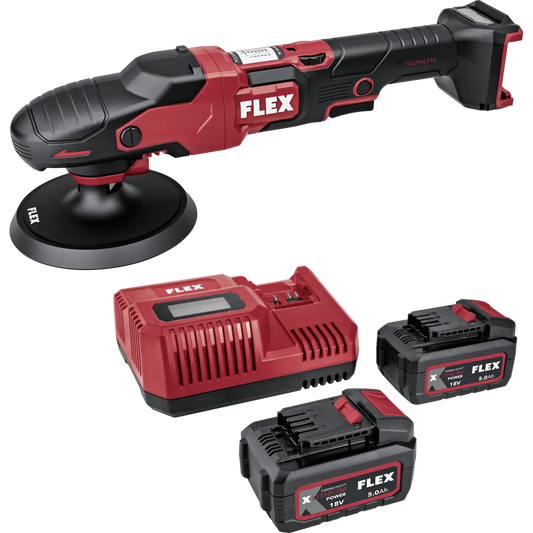 Kit de pulidora rotativa inalámbrica Flex PE de 150 mm y 18 V - NUEVA VERSIÓN