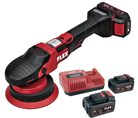 Pulidora inalámbrica de doble acción Flex XFE 15, 150 mm, 18 V (nueva versión)