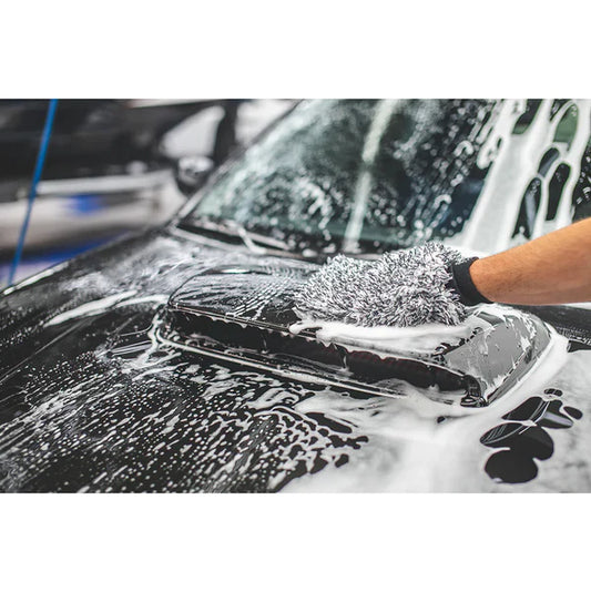 Guante de lavado Cyclone Ultra de The Rag Company (negro)