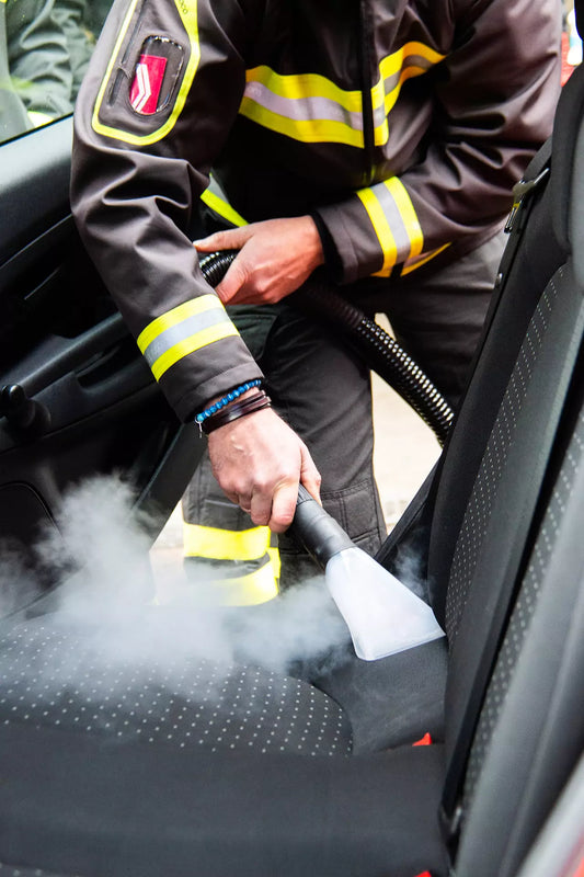 Lavado a vapor BIEFFE, secado de asientos y OZONO