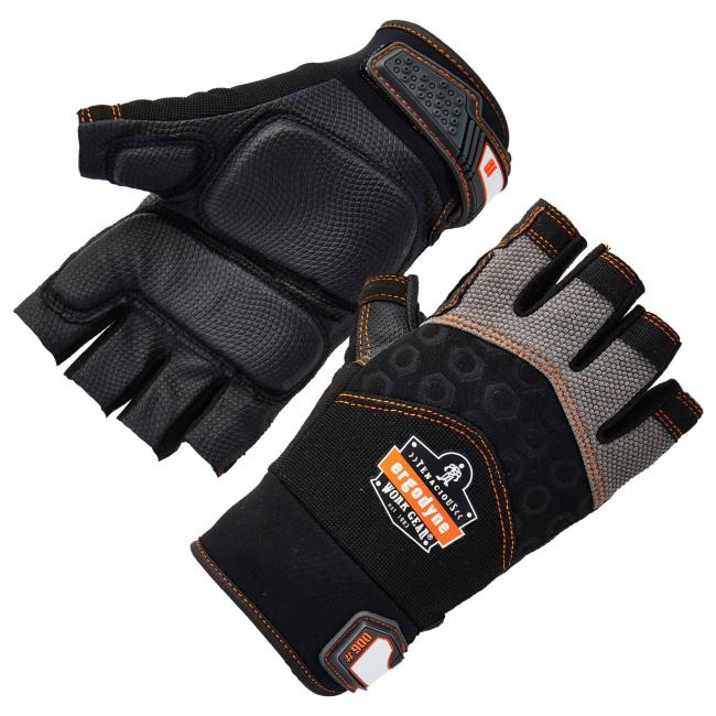 Guantes de impacto de medio dedo ProFlex 900