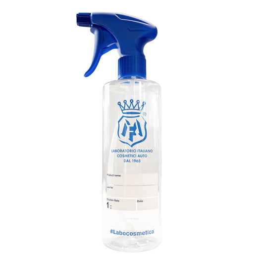 Botella pulverizadora elegante Labocosmetica con escala de dilución (500 ml)