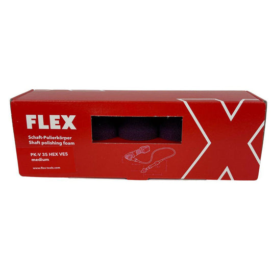 Esponja de pulido Flex PK-V 35 HEX VE5 morada, paquete de 5