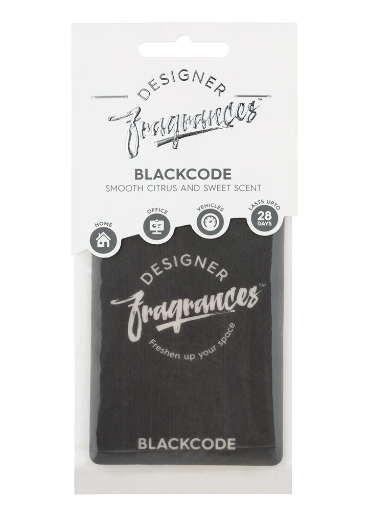 Designer Fragrances - Blackcode Card Air Freshener