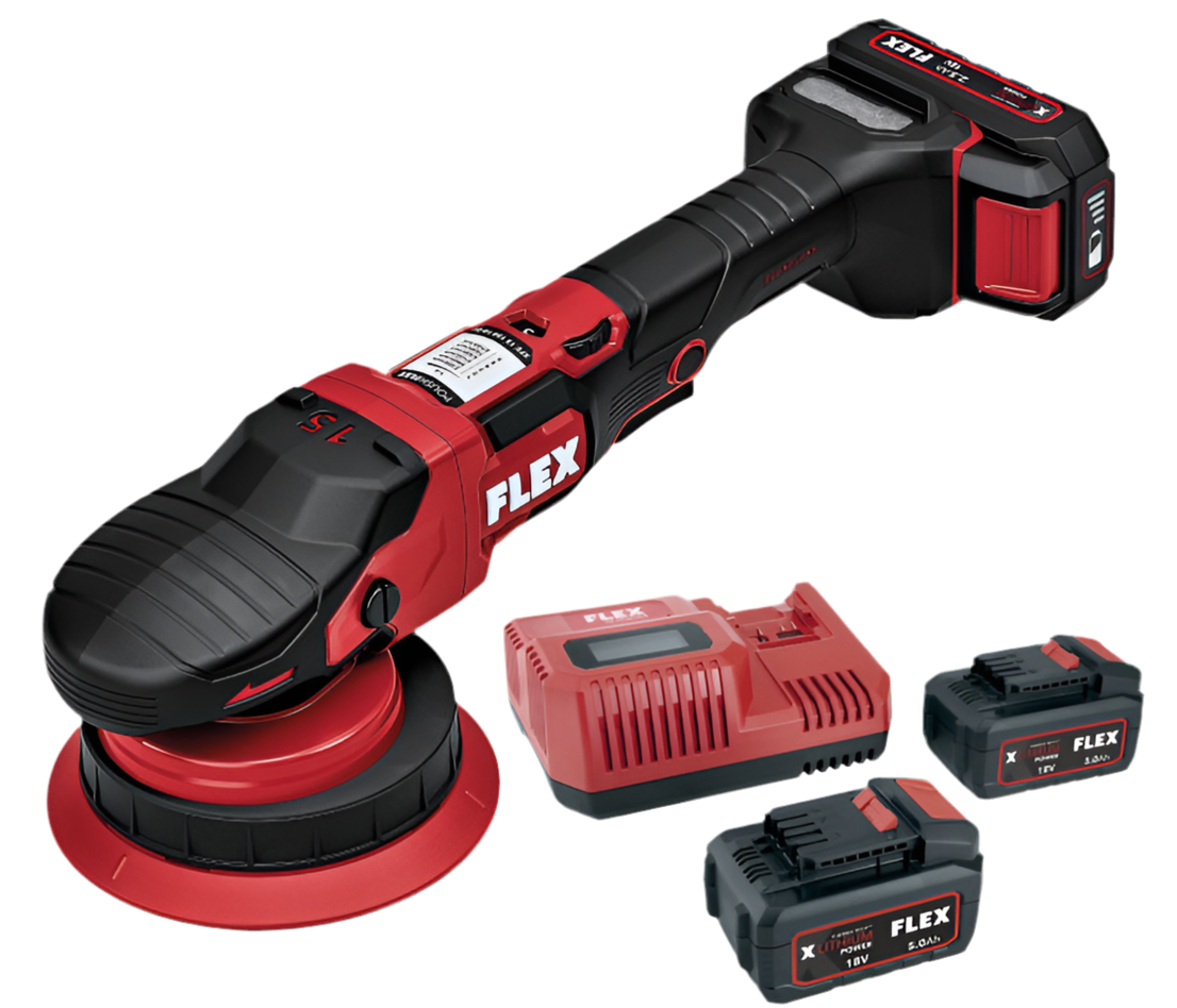 Pulidora inalámbrica de doble acción Flex XFE 15, 150 mm, 18 V (nueva versión)