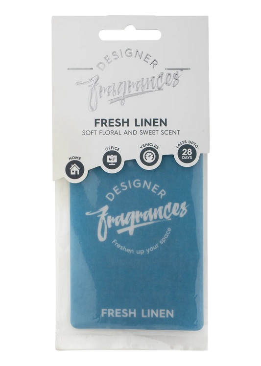Designer Fragrances - Fresh Linen Card Air Freshener