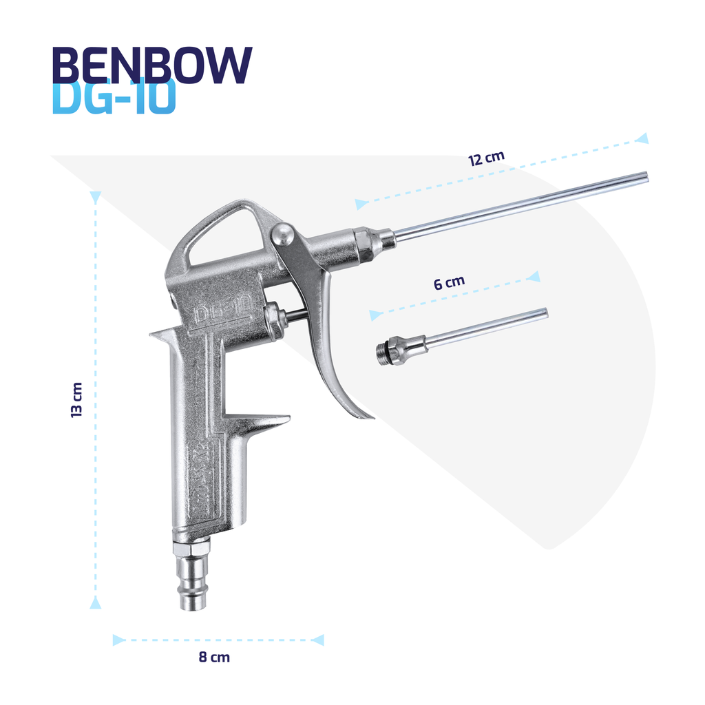 BenBow 041 Classic - DG10 Blow Gun with Two Extra Nozzles