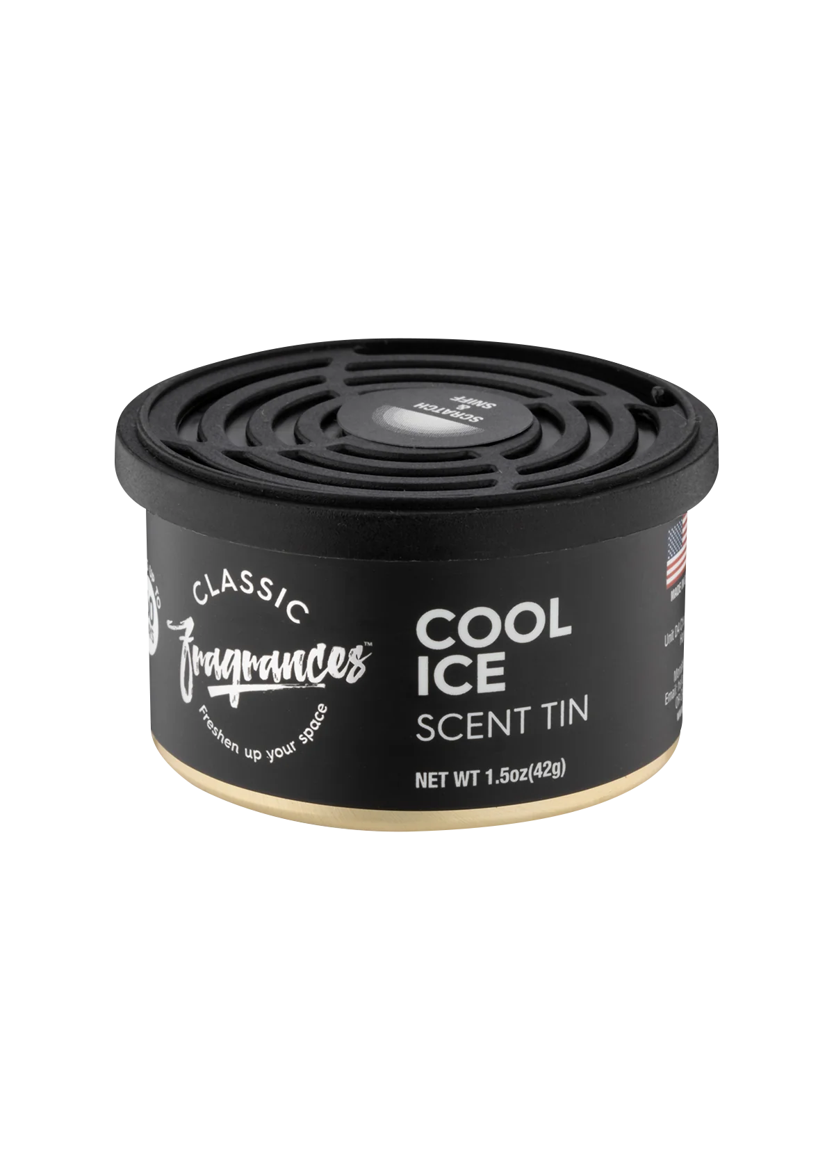 Ambientador en lata Cool Ice de Fragancia de diseñador