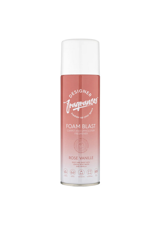 Fragancia de diseño: Explosión de espuma de vainilla y rosa (300 ml)