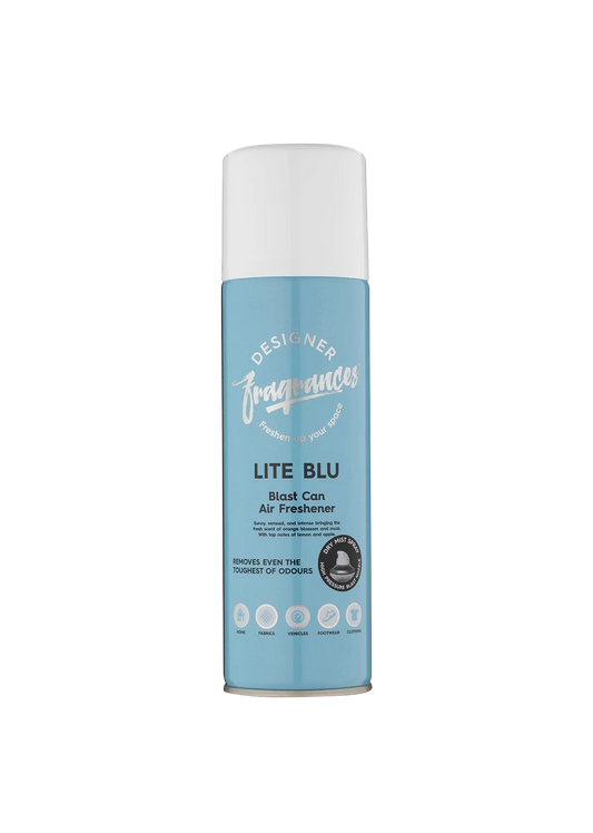 Lata de fragancias de diseñador Lite Blu Blast