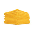 Toalla de microfibra premium Edgeless 365 de The Rag Company para detalles (paquete de 10), color dorado 