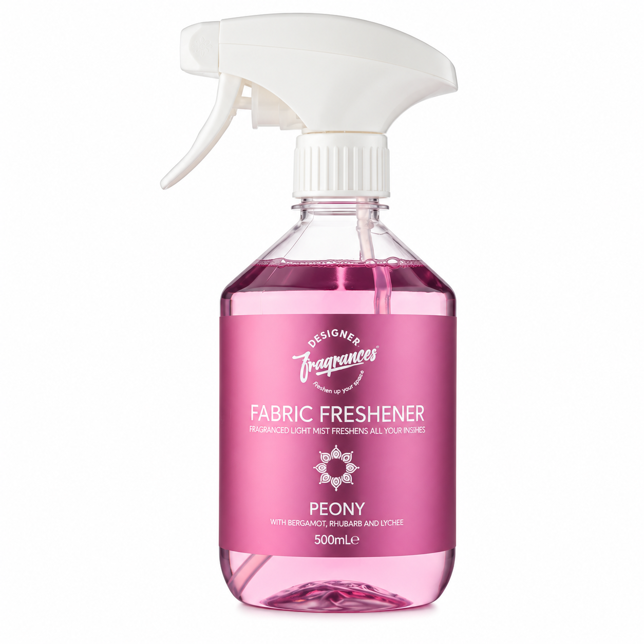 Designer Fragrance Peony Fabric Fresh Spray (500ml)