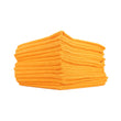 Toalla de microfibra con revestimiento cerámico Edgeless PEARL de The Rag Company, 41 x 41 cm, color naranja (paquete de 12)