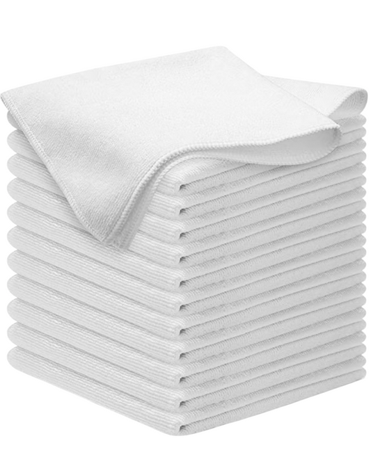Paños de microfibra premium ELEMENTS XPERT de 300 g/m² (blancos), paquete de 10