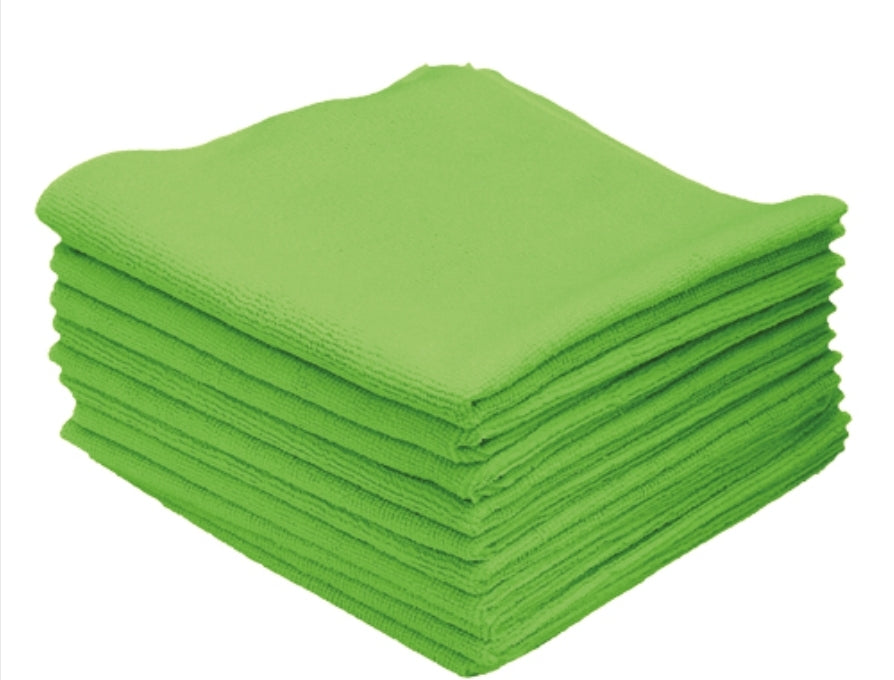 Paños de microfibra ELEMENTS XPERT (verdes) - Paquete de 10