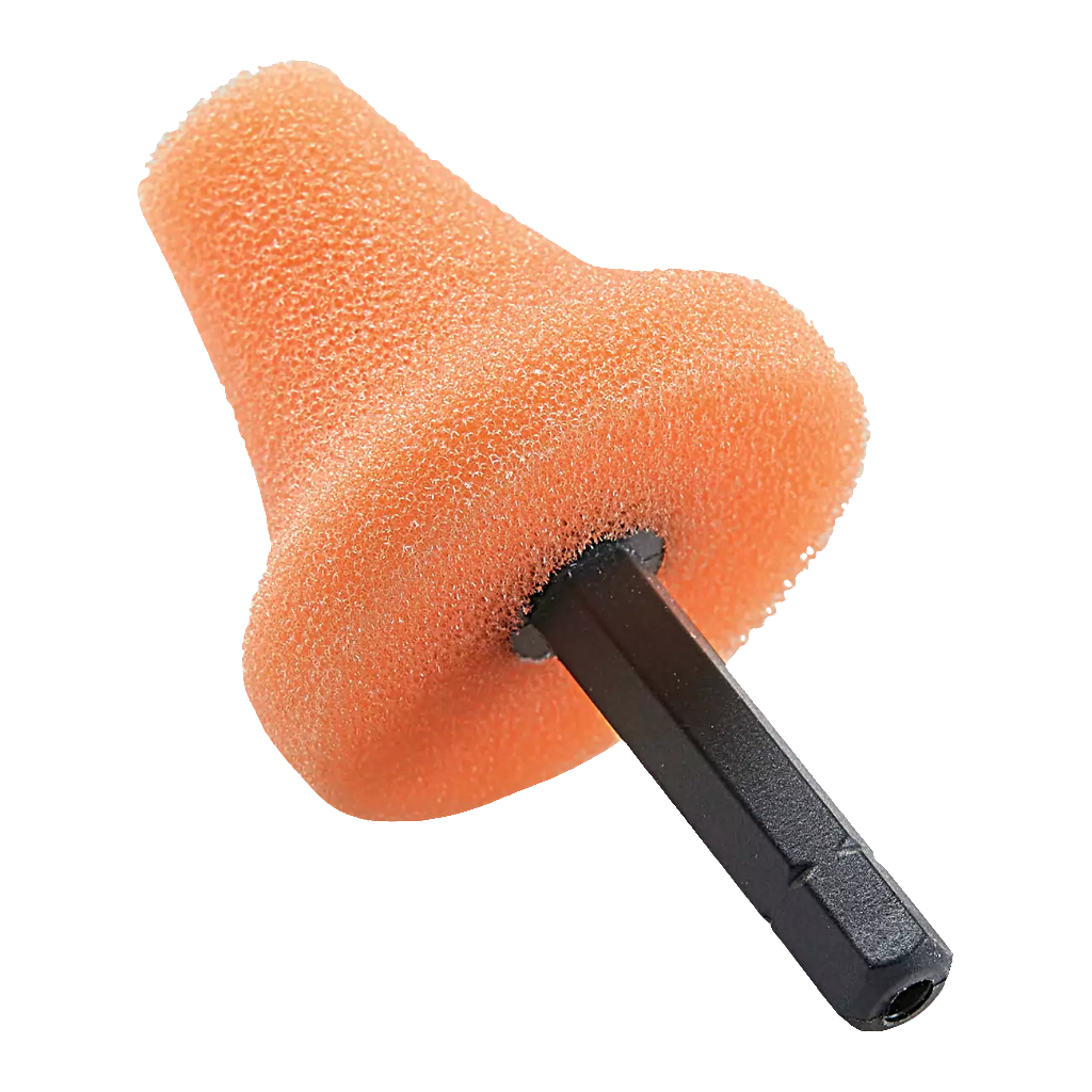 Esponja de pulido Flex PK-O 35 HEX VE5 naranja, paquete de 5