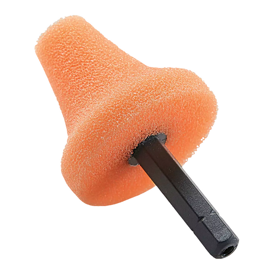 Esponja de pulido Flex PK-O 35 HEX VE5 naranja, paquete de 5