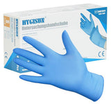 Guantes de nitrilo negros Hygisun (caja de 100 unidades, medianos)