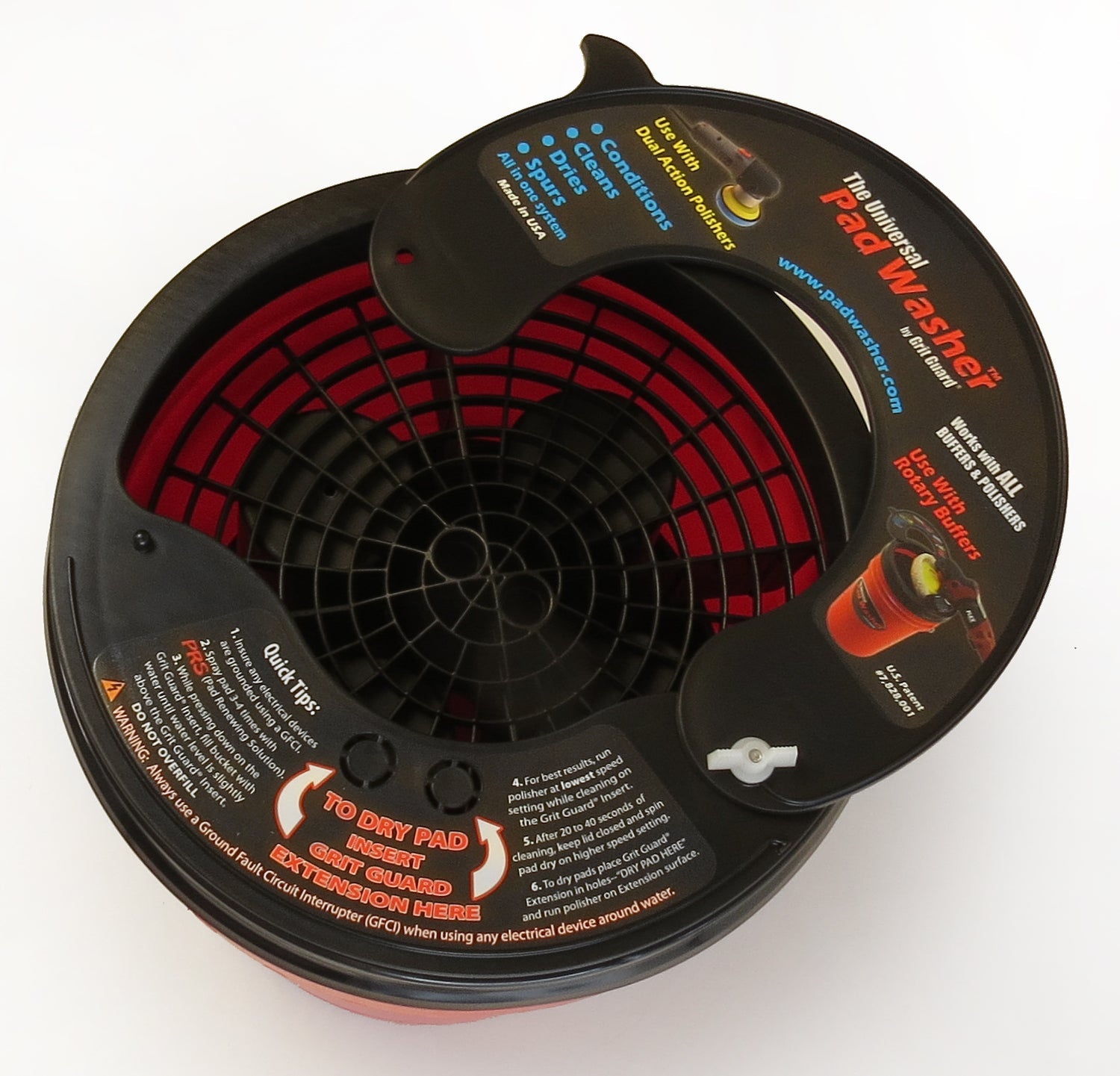 Grit Guard Pad Washer with Pad Renewing Solution