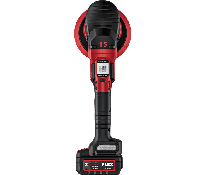 Pulidora inalámbrica de doble acción Flex XFE 15, 150 mm, 18 V (nueva versión)