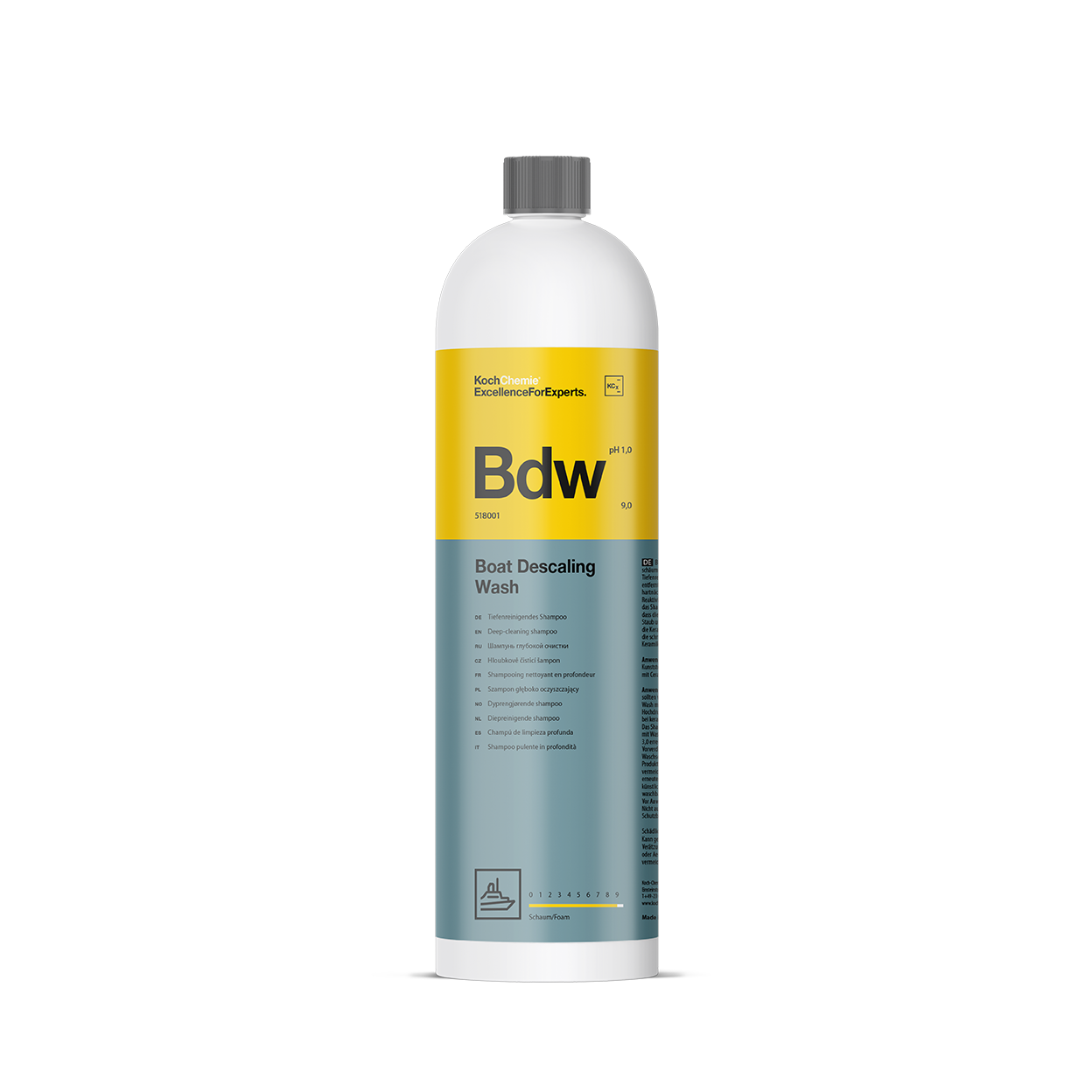 Limpiador desincrustante para embarcaciones Koch Chemie Marine (Bdw) 1 l