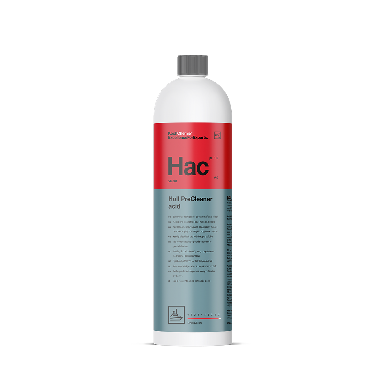 Prelimpiador ácido para casco Koch Chemie Marine (Hac) 1 l