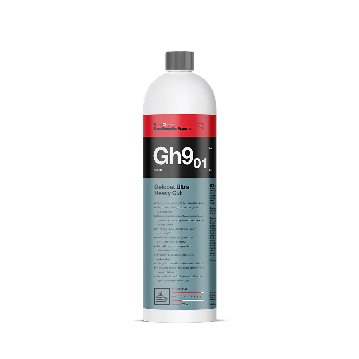 Compuesto de gelcoat de corte ultra pesado Koch Chemie Marine (GH901) 1L