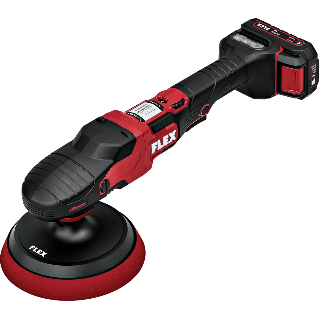 Kit de pulidora rotativa inalámbrica Flex PE de 150 mm y 18 V - NUEVA VERSIÓN
