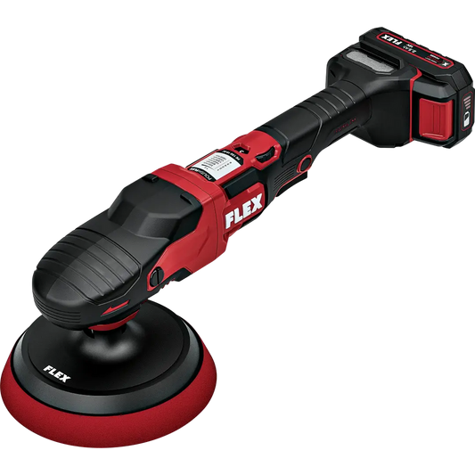 Kit de pulidora rotativa inalámbrica Flex PE de 150 mm y 18 V - NUEVA VERSIÓN